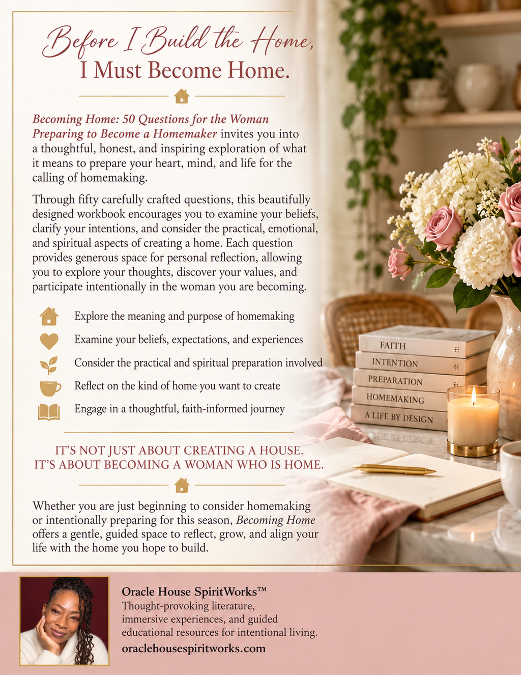 BECOMING HOME: 50 Questions for the Woman Preparing to Become a Homemaker