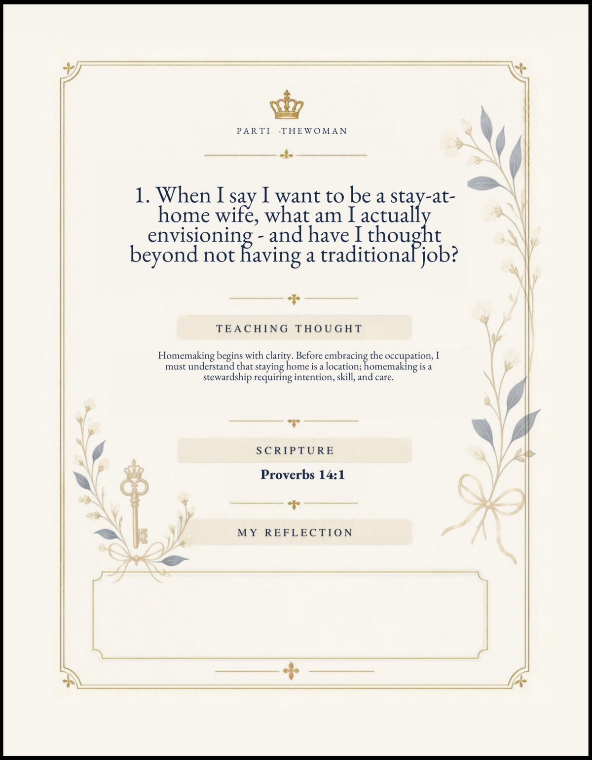 BECOMING HOME: 50 Questions for the Woman Preparing to Become a Homemaker